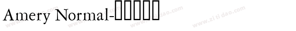 Amery Normal字体转换